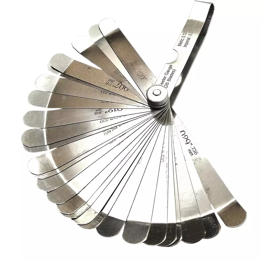 Assorts Off-Set Bent Oem Feeler Guage Stainless Steel 0.012-0.76 mm