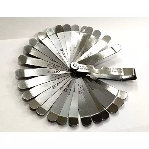 Assorts Off-Set Bent Oem Feeler Guage Stainless Steel 0.012-0.76 mm