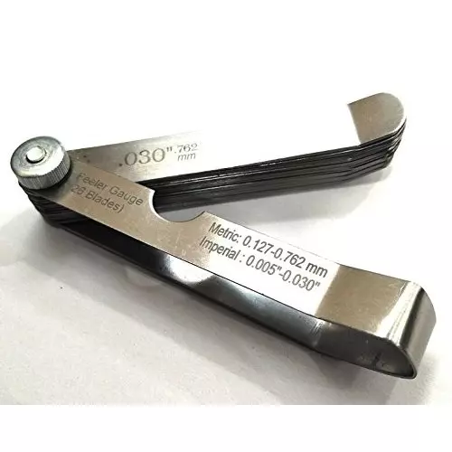 Assorts Off-Set Bent Oem Feeler Guage Stainless Steel 0.012-0.76 mm