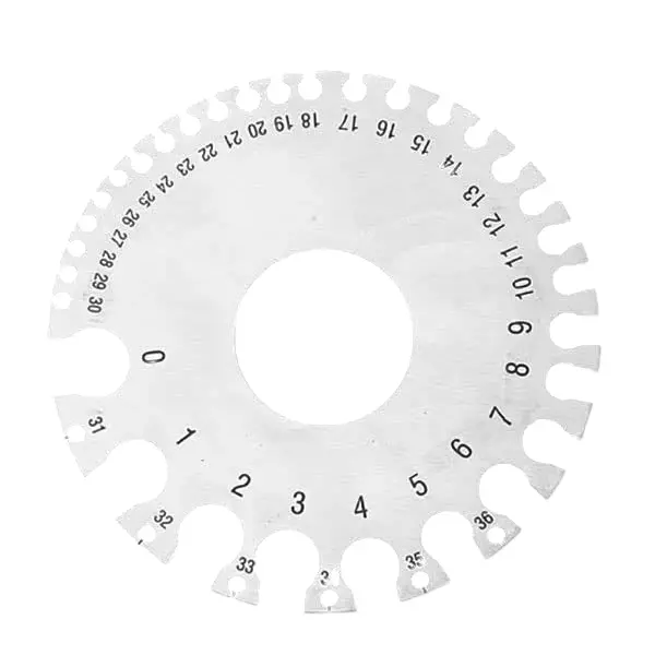 YADAV Wire Thickness Gauge Round Stainless Steel Precision Measuring Tool (0 to 36)