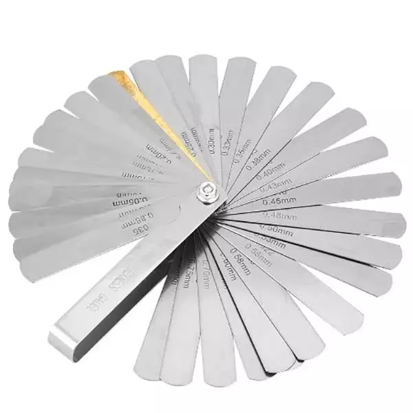 YADAV Metric Feeler Gauge 26 Blade Stainless Steel Tool for Automotive, Machinery & Compressor Work