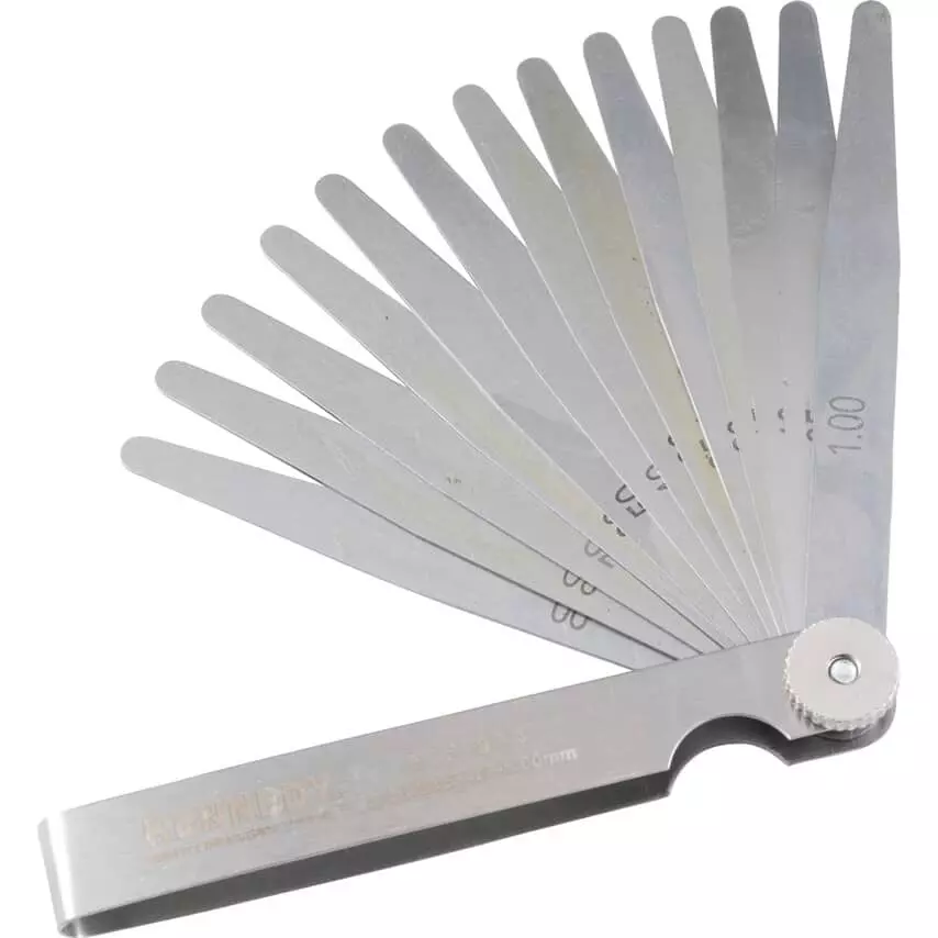 Kennedy Feeler Gauge 13 Blades 100 mm Length Steel 13 g
