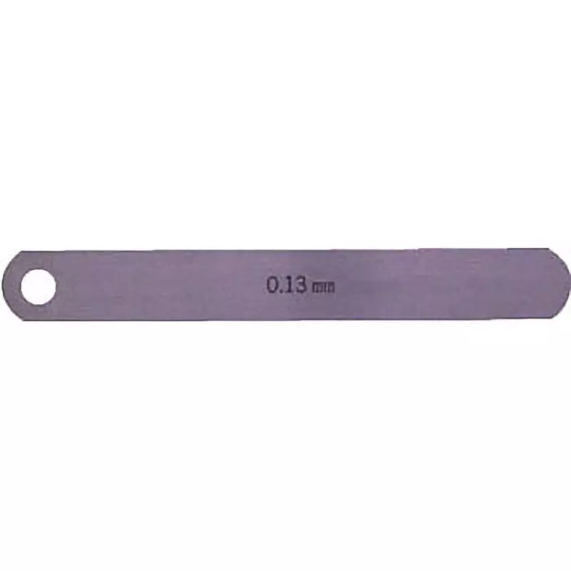 NAGAI GAUGES Feeler Gauge Carbon tool steel Material A Shape 12.7 mm Leaf width, 100L0.13 (0.13X12.7X100MM)