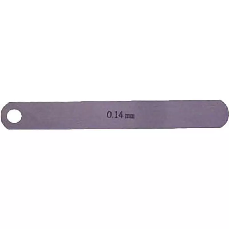 NAGAI GAUGES Feeler Gauge Carbon tool steel Material A Shape 12.7 mm Leaf width, 100L0.14 (0.14X12.7X100MM)