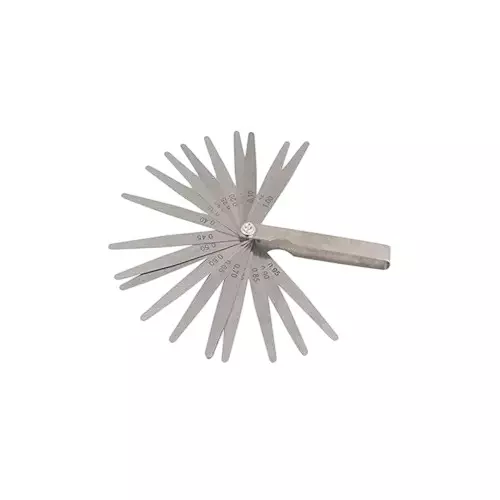 A.D INTERNATIONAL Metric Feeler Gauge with 20 Blades and 4 inch (100 mm) Length for General DIY, Workshop, Metal & Wood Workers, I5-SDQP-PI4K