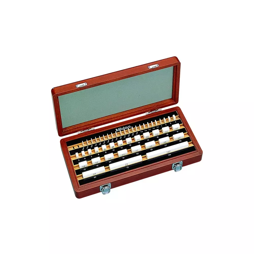 Mitutoyo Gauge Block Sets 00 Grade, 516-457-26 (47 Blocks)