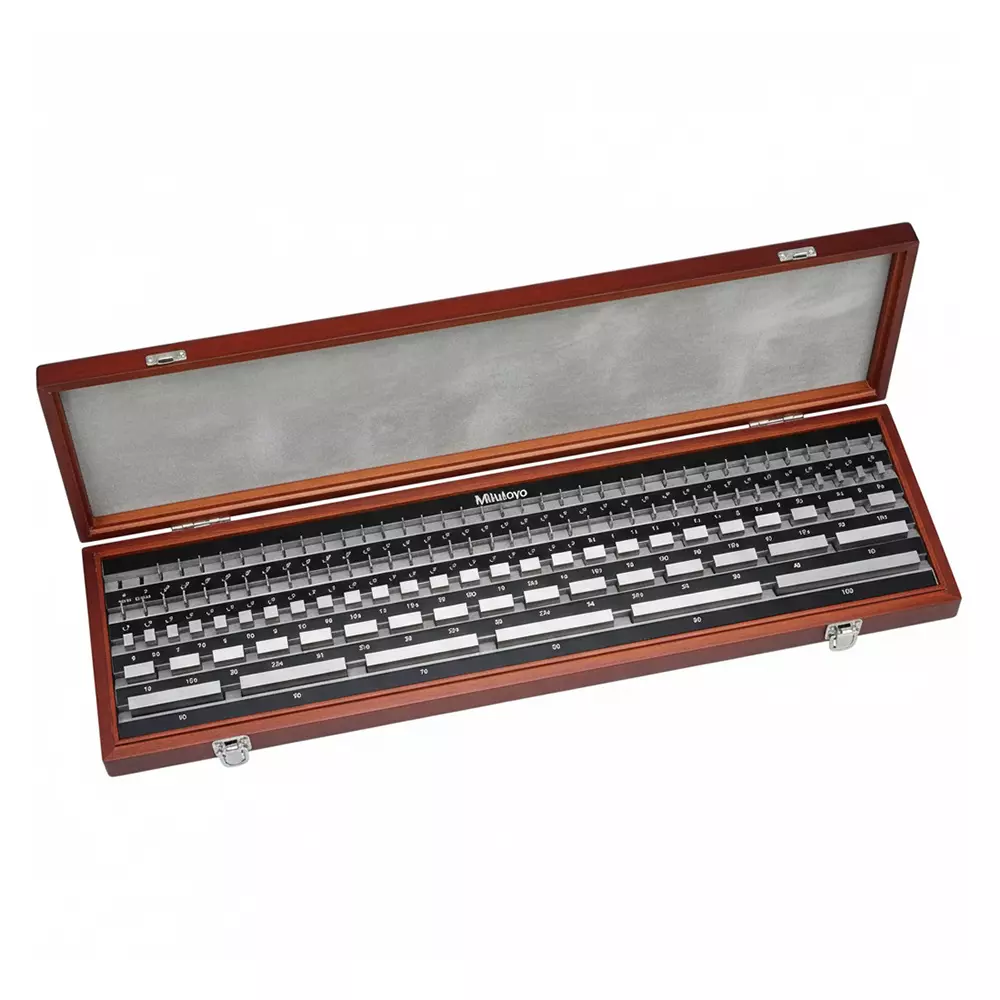 Mitutoyo Gauge Block Sets 0 Grade, 516-597-10 (122 Blocks)