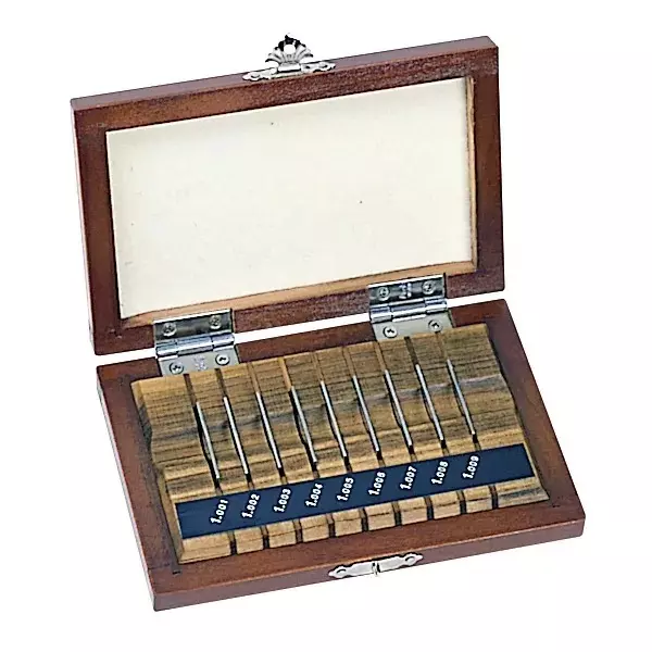 Mitutoyo Gauge Block Sets 1 Grade, Steel, 516-983-10, (9 Blocks)
