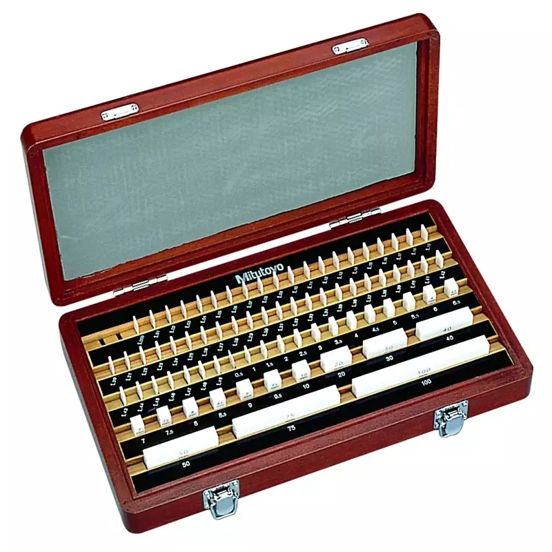Mitutoyo Gauge Block Sets 2 Grade, 516-452-10 (76 Blocks)
