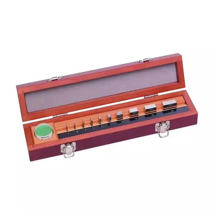 Mitutoyo Gauge Block Sets 2 Grade, Steel, 516-980-10, (10 Blocks)