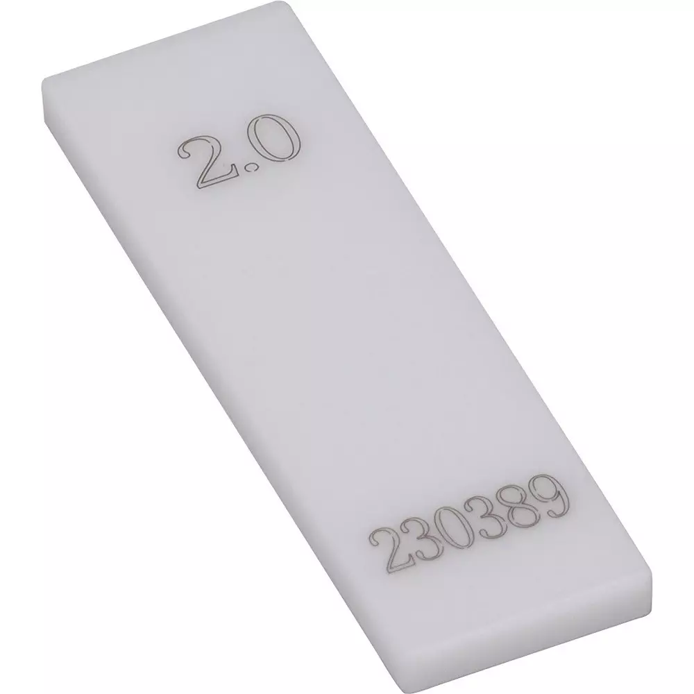 MonotaRO Ceramic Gauge Block Ceramic (Zirconia) 2 mm Nominal Size, 633-0220