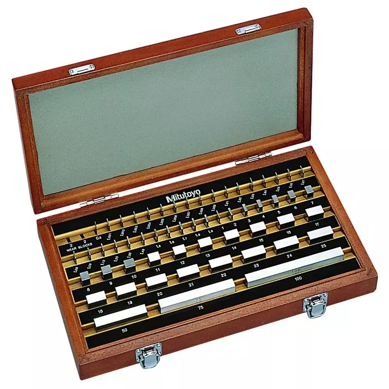 Buy Mitutoyo Gauge Block Sets 0 Grade, Steel, 516-954-60, (56 Blocks ...
