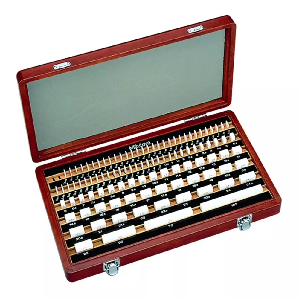 Mitutoyo Gauge Block Sets 0 Grade, 516-438-10 (112 Blocks)