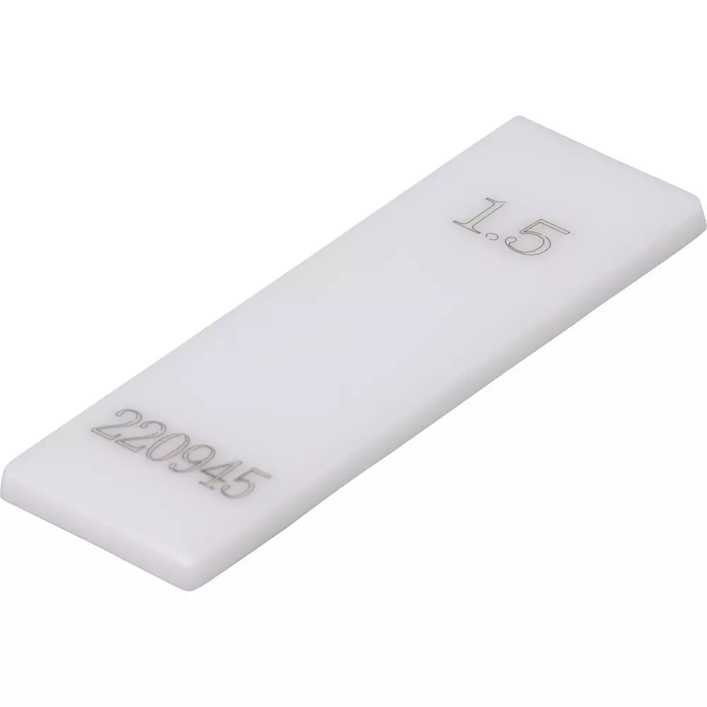 MonotaRO Ceramic Gauge Block Ceramic (Zirconia) 1.5 mm Nominal Size, 633-0150
