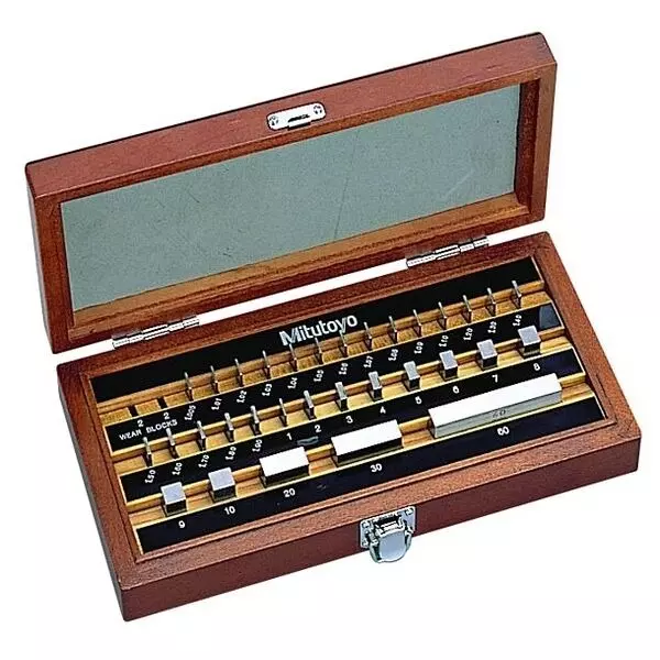 Mitutoyo Gauge Block Sets 1 Grade, Steel, 516-967-60, (32 Blocks)