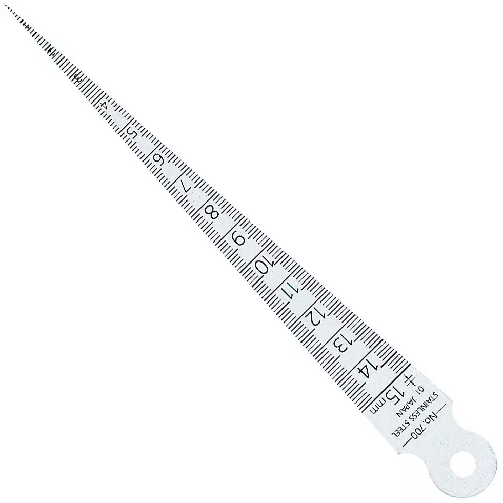 Trusco Taper Gauge 1.0-15.0 mm (0.10 scale) Measurement Range, TG-700A