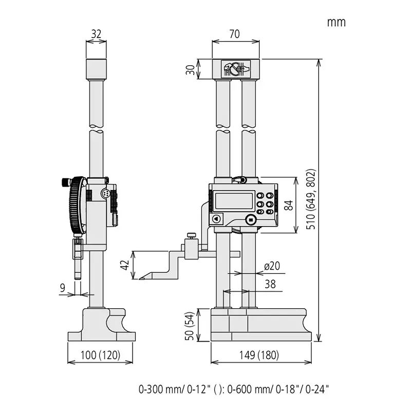 mitutoyo-double-column-digimatic-height-gage-0-600-mm-range-004-mm-accuracy-192-672-10