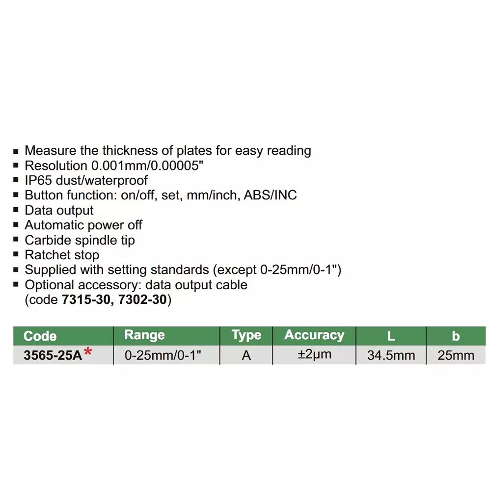 insize-digital-vertical-micrometer-a-type-0-25-mm-range-2-m-accuracy-and-0001-mm-resolution-3565-25a