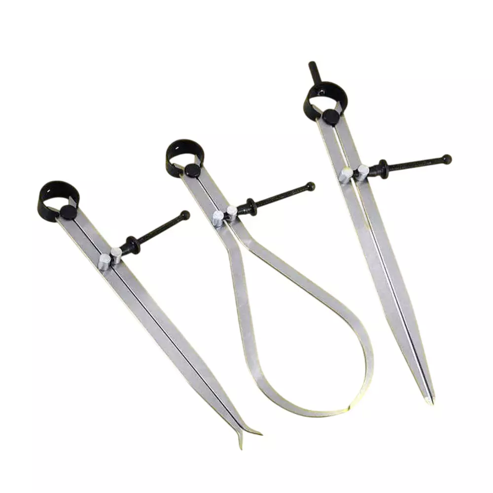 Aastha Tools Spring Joint Caliper Set (Inside, Outside & Divider) 0-300 mm Measure Range (Set of 3)