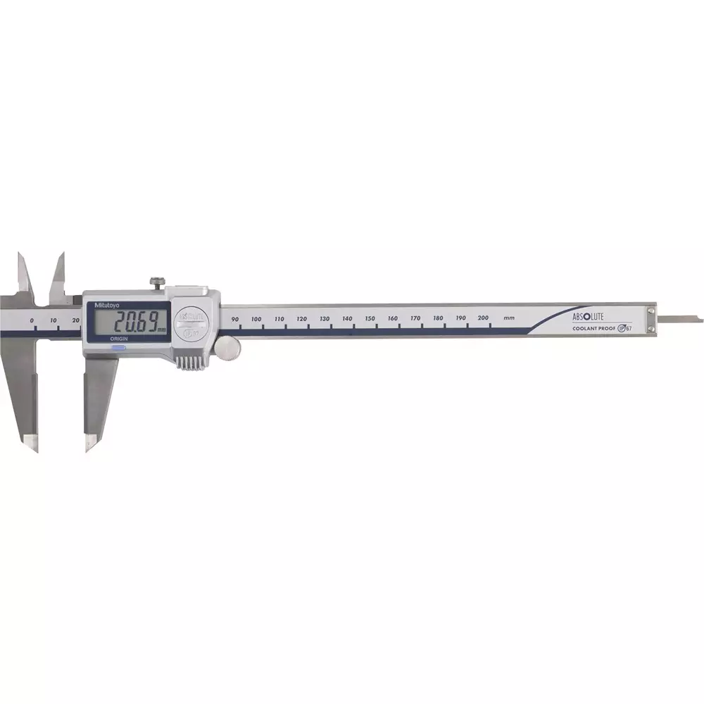 Mitutoyo ABS Coolant-proof Caliper U-WAVE Transmitter Set (IP67, Bluetooth Type) 0 - 200 mm, CD-P20MWW+02AZF310+264-626 (1 Kit)