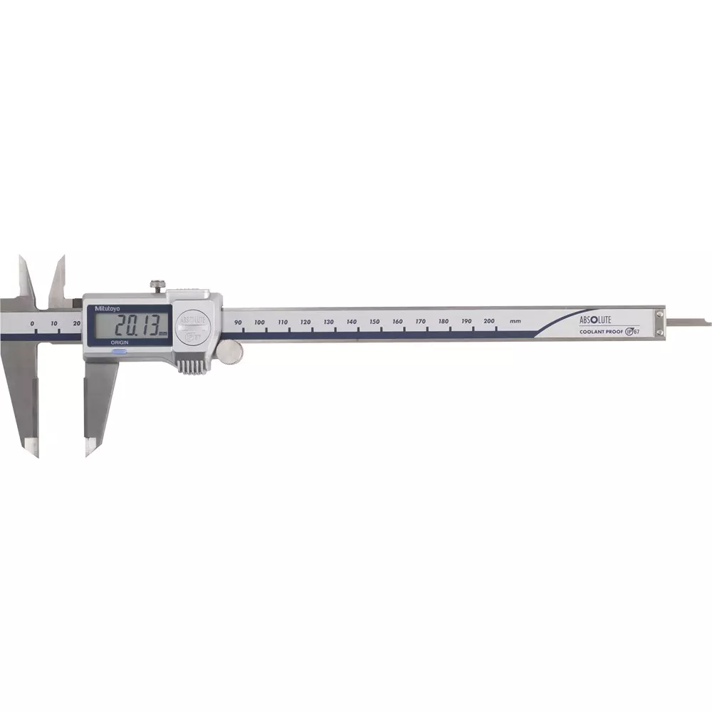 Mitutoyo ABS Coolant-proof Caliper U-WAVE Transmitter Set (IP67 Type) 0 - 200 mm, CD-P20MW+02AZF310+264-622 (1 Kit)