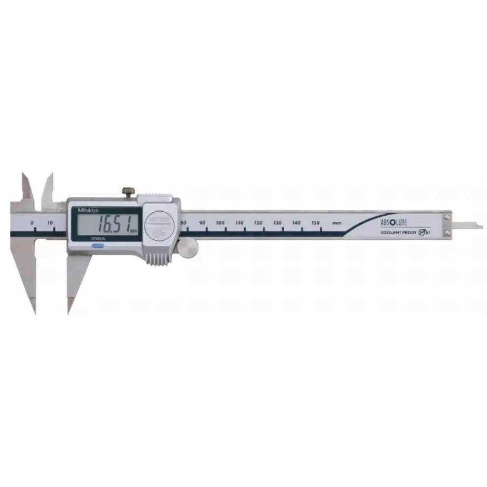 Mitutoyo Digimatic Caliper + Input Tool (USB) + Foot Switch Set 150 mm Maximum Measurement, NTD12-P15M+05CZA625+IT-020U+937179T (1 Kit)