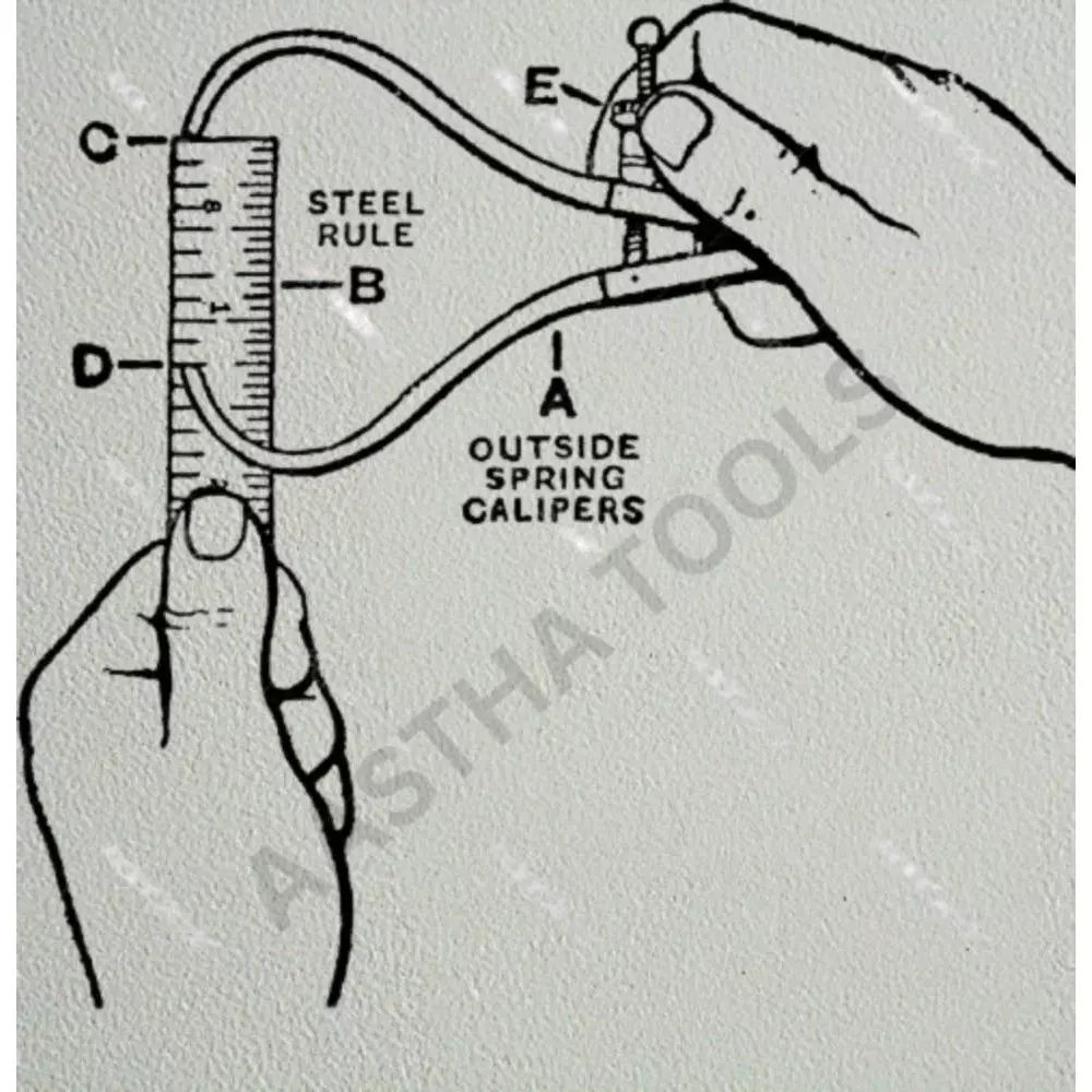 Aastha Tools Joint Outside Caliper 0-250 mm Measure Range