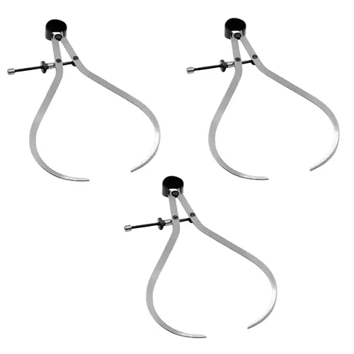Buyohlic International Quick Release Wheel Outside Caliper Size 8 inch (200 mm) Silver Color for Fast and Accurate Measurements, DD-2P1X-6EW4 (Pack of 3)