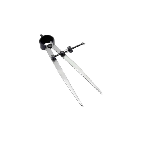 A.D INTERNATIONAL Inside, Outside & Divider Spring Caliper Set Size 6 inch (150 mm) Silver Color for Fast and Accurate Measurements, TL-63E4-SL6M (Set of 3)