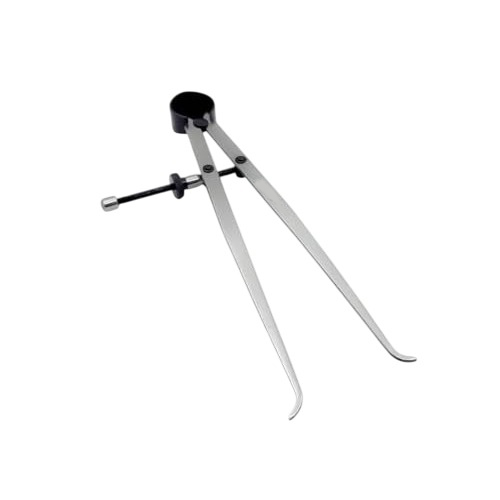 A.D INTERNATIONAL Inside, Outside & Divider Spring Caliper Set Size 6 inch (150 mm) Silver Color for Fast and Accurate Measurements, TL-63E4-SL6M (Set of 3)