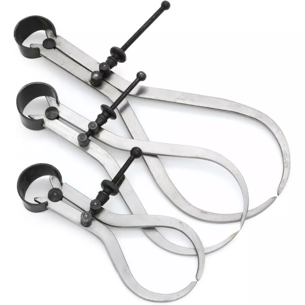 Aastha Tools Spring Caliper Outside Set 6 inch, 8 inch, 10 inch, and 12 inch (150 mm, 200 mm, 250 mm, 300 mm) (Set of 4)