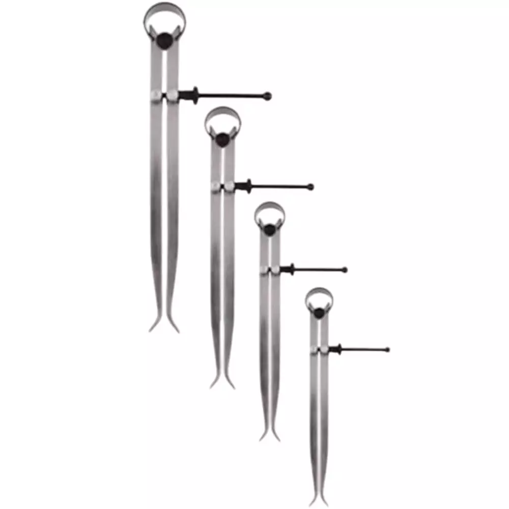 Aastha Tools Spring Caliper Inside Set 6 inch, 8 inch, 10 inch, and 12 inch (150 mm, 200 mm, 250 mm, 300 mm) (Set of 4)