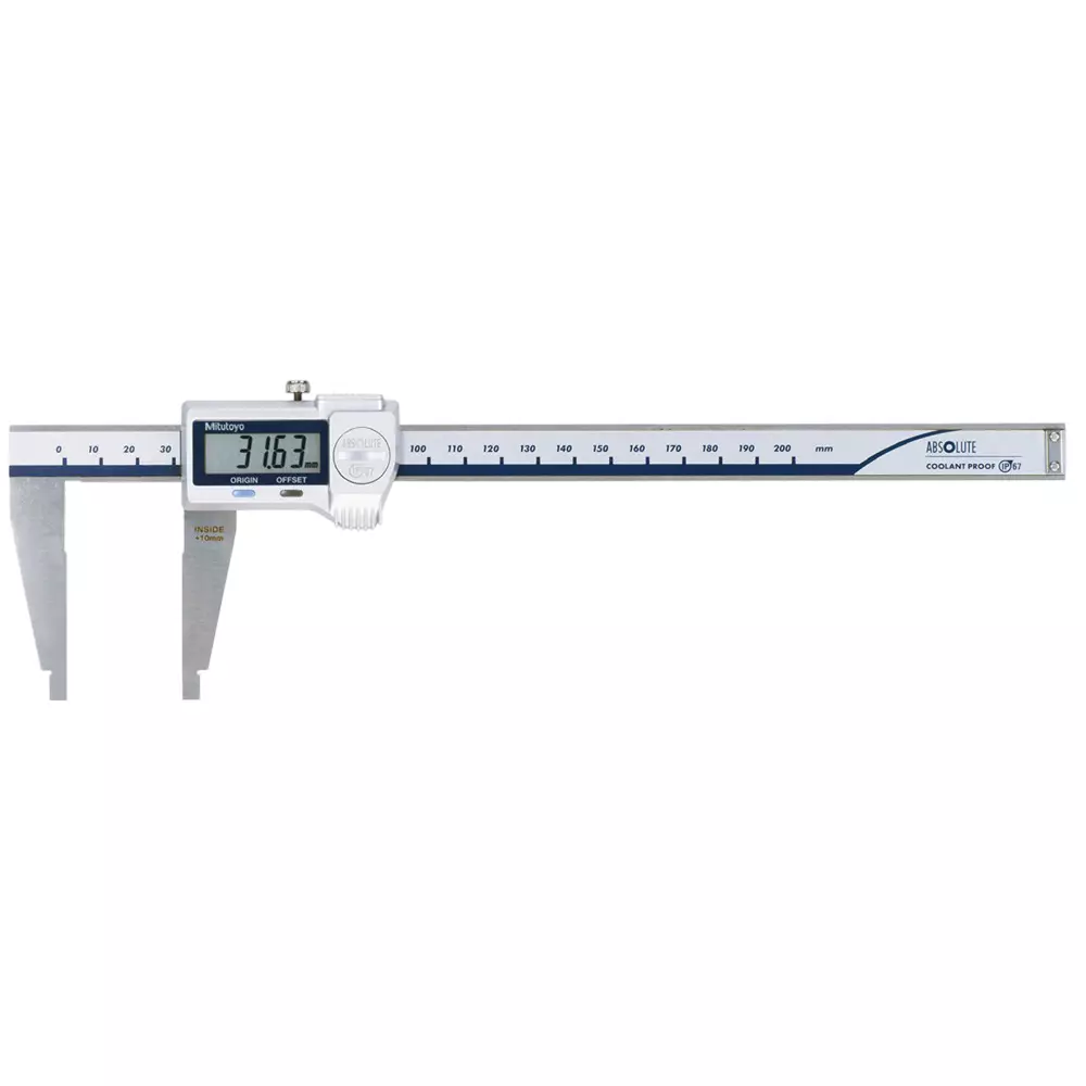 Mitutoyo C-Type Caliper U-WAVE Transmitter Set (Buzzer/Bluetooth Type) [Outside] 0-200 mm [Inside] 10.1-210 mm, CDC-P20+02AZF310+264-627 (1 Kit)