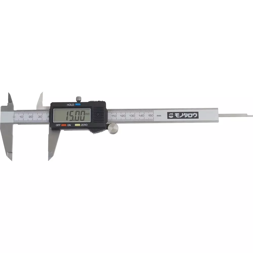 Monotaro Digital Vernier Caliper With Thumbwheel 0 To 150 mm Measuring Range, 70441666