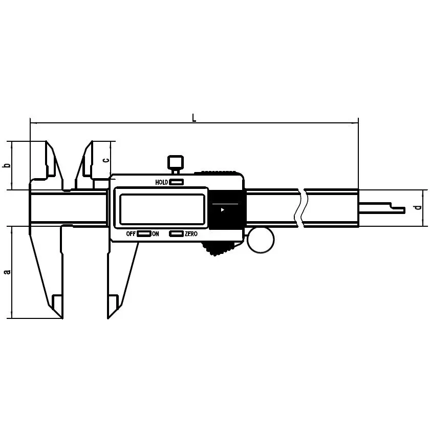 monotaro-digital-vernier-caliper-with-thumbwheel-0-to-150-mm-measuring-range-70441666