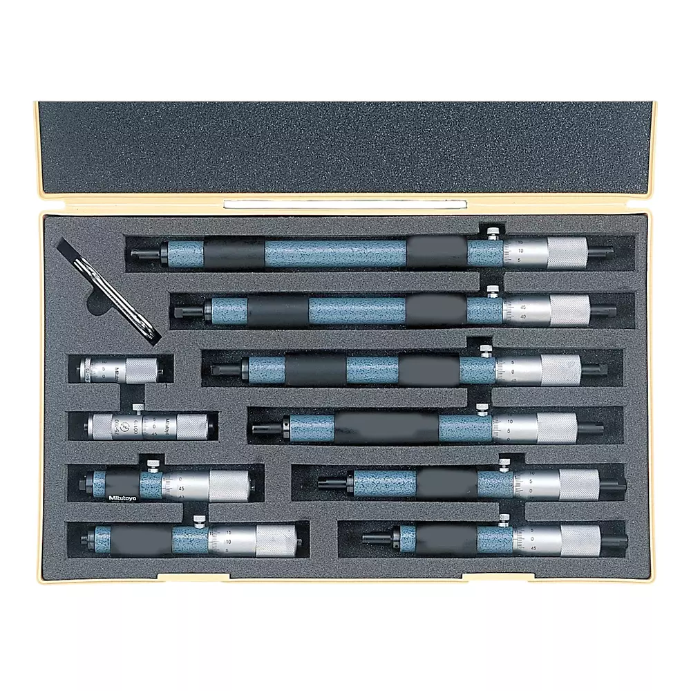 Mitutoyo Tubular Inside Micrometer Set 133 Series 50 - 300 mm Range, 133-902