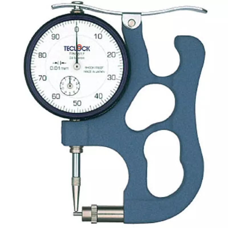 Teclock Pipe Gauge 20 μm Accuracy 0-50-100 Scale Type 12 mm Measuring Ranges, TPM-617