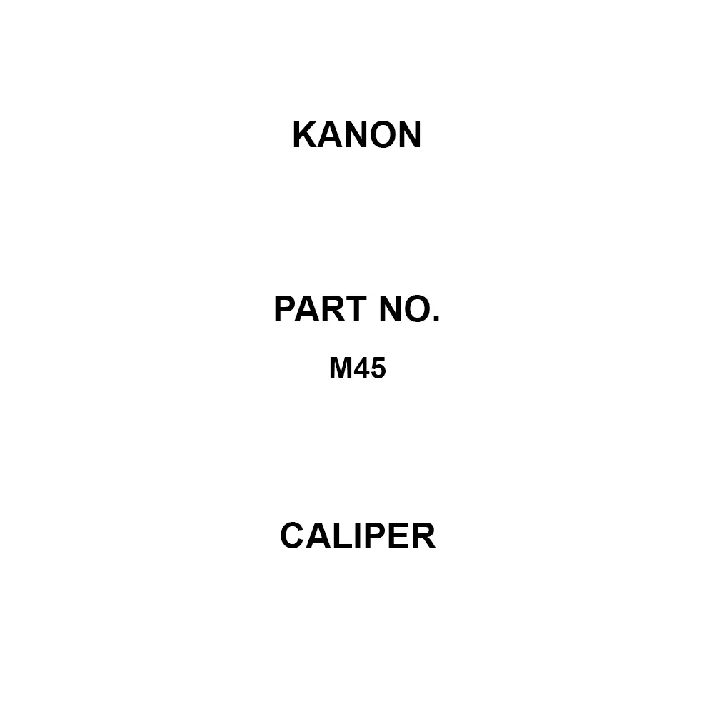 Kanon Caliper 90 mm Dimension d 64-8920-96 Part No 161.5 Dimension B (φmm), M45