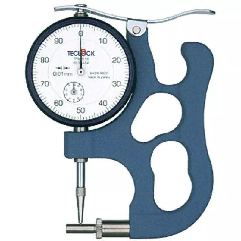 Teclock Pipe Gauge 20 μm Accuracy 0-50-100 Scale Type 12 mm Measuring Ranges, TPM-618