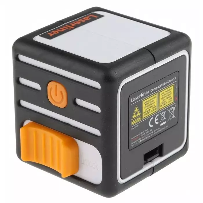 Laserliner CompactCube-Laser 3 635nm Laser Colour Red 3 Line Laser Level, 036.150A