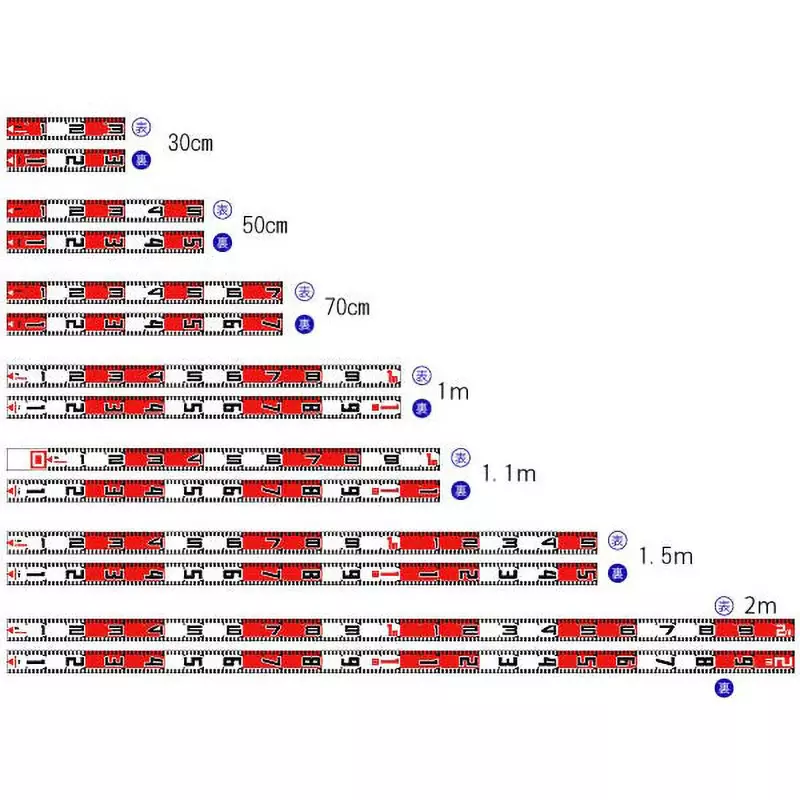 Hibiscus Rod 62-4862-05 Part No 10 cm intervals on both sides Red and white Scale Interval, -