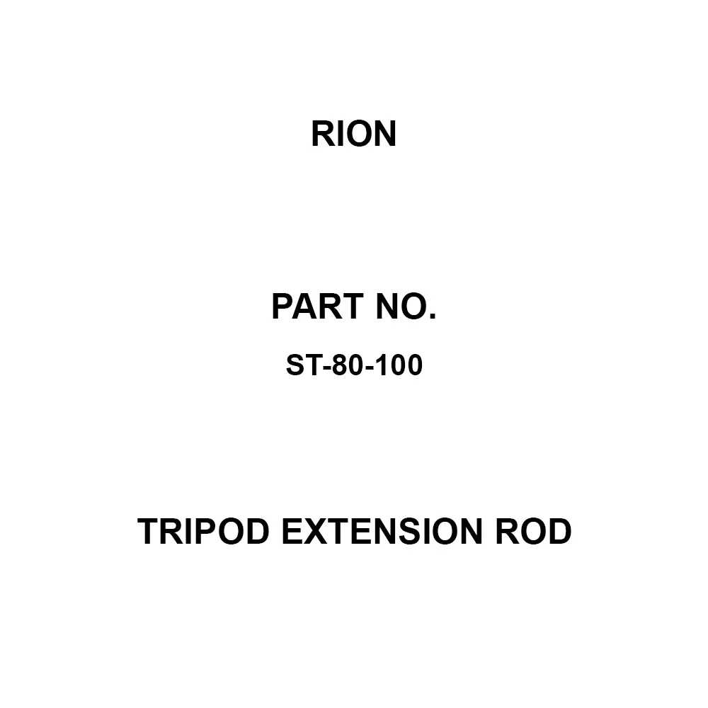 Rion Tripod Extension Rod ST-80 Suitable for 2060.0 Highest Position (mm) 1170.0 Lowest Position (mm), ST-80-100