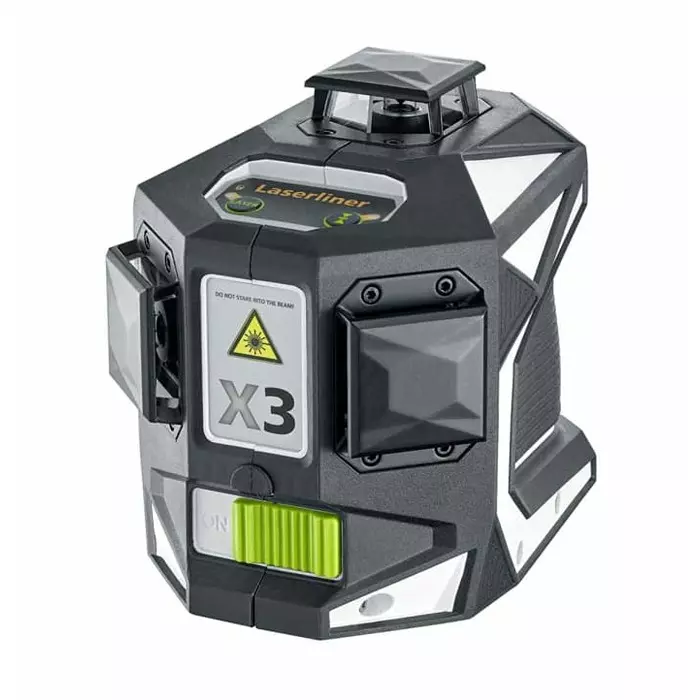 Laserliner 515nm Laser Colour Green 3 Line Laser Level, 036.800L