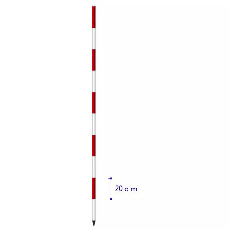 Hibiscus Aluminum Pole 200.0 graduation interval, HAP-2 (Pack of 10)