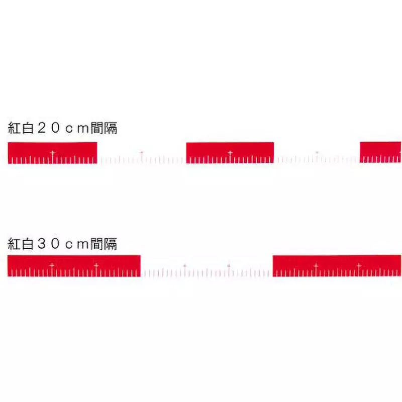 Hibiscus Chobari Rod 25 Tape Length (m) 50 Tape Width (mm) (Red and white) 0.3 m Interval (mm), HTRE50-30