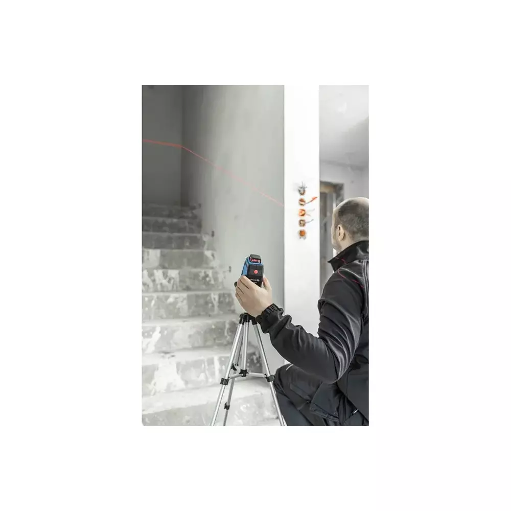 Hogert Technik 3D Self Levelling Line Laser Red Color 0 - 30 m Working Range and ± 0.5 mm/m Accuracy, HT4M072