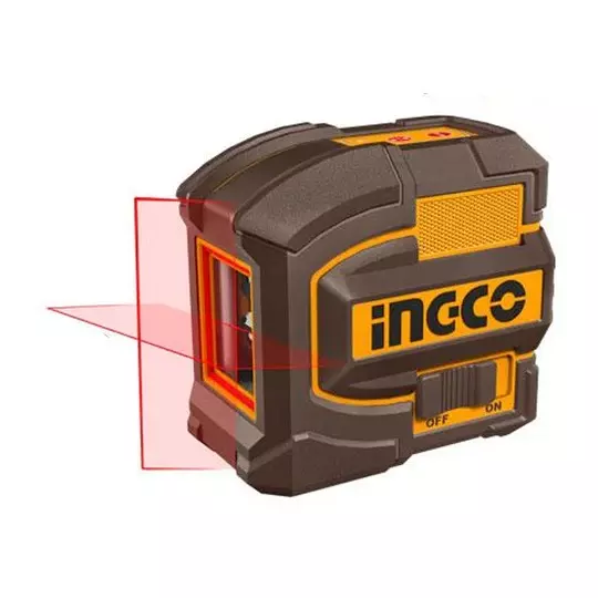 Ingco Self-Leveling Line Laser With Horizontal And Vertical Line Function 0~18 m Working Range LR6 AA (1.5V) Battery, HLL156503