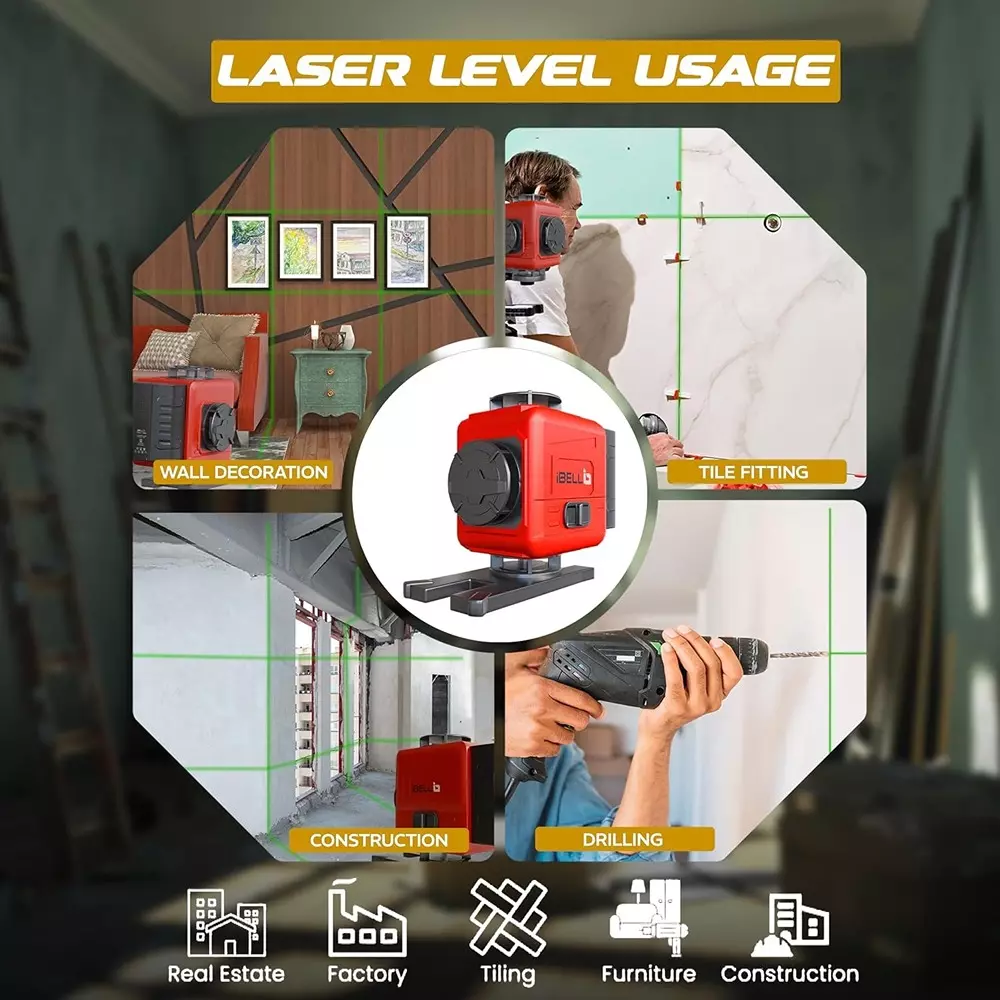 ibell-self-leveling-laser-level-16-line-green-beam-25-m-82-ft-working-range-1-mmm-accuracy-ibl-ll5-16