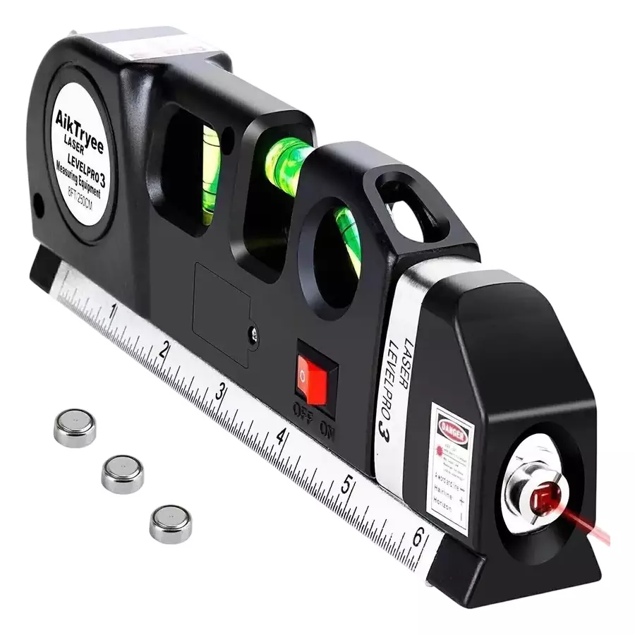 GENERIC Laser Level Electronic Black 250 cm (8 ft) Working Range Solid for Home & Professional Use, LEVELPRP 3