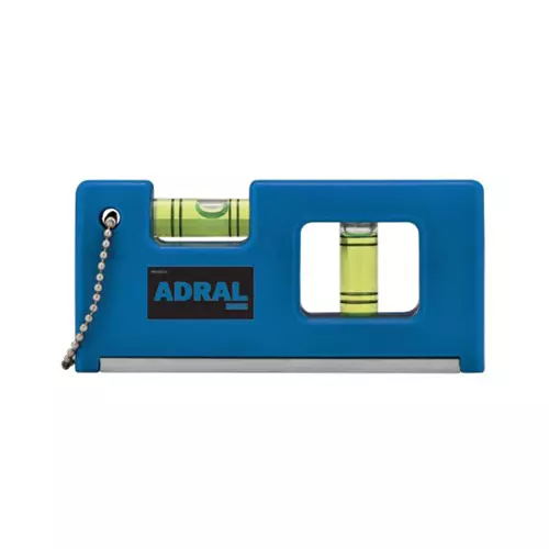 ADRAL Pocket Mini Level Strong Strip Magnet 100 mm ABS Blue for Construction Use, PSL4